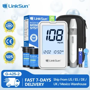 LinkSun  Glucosemeter Monitor - Diabetes Blood Glucose Meter