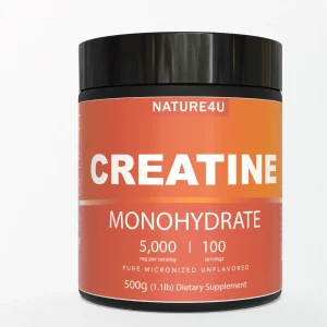 Creatine Monohydrate Powder 500G, Unflavored,