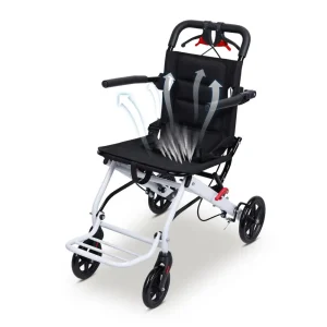Folding Wheelchair Lightweight Portable Ergonomic Design