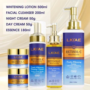 Advanced Retinol Double Whitening Skin Care Set,  Deeply Moisturizing,